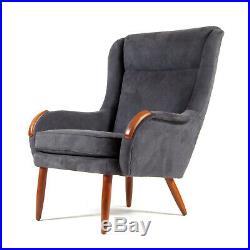 1 of 2 Retro Vintage Danish Teak Easy Lounge Chair Armchair Mid Century 50s 60s