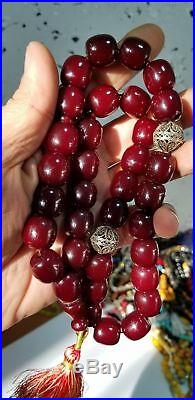 113 gram Antique genuine othmani Faturan prayer beads tested worry beads faturan