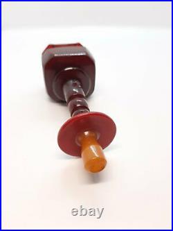 118.1 Grams Antique Faturan Cherry Amber Hookah Marbled