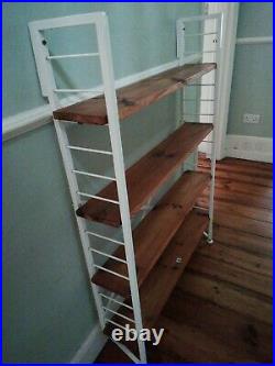 130cm x 20cm Mid Century Vintage LADDERAX Shelving Supports 2 Pairs Available