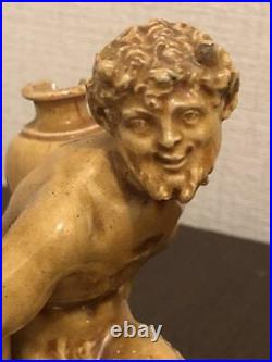 1800-1899s Antique Devil Satyr miniature sculpture Figurine Mid Century