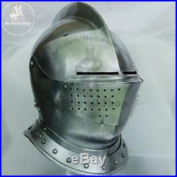 18GA SCA LARP Medieval Knight Tournament Close Armor Helmet
