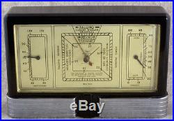 1930s Art Deco Machine Age Taylor Baroguide Bakelite Case Weather Station Fine