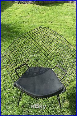 1950s/60s Classic Harry Bertoia Diamond Wire Chair With Original Seat Pad