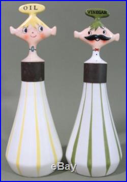 1950s Vintage Mid-Century HOLT HOWARD Pixie Pixieware Vinegar Decanter NR