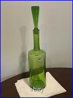 1960's Blenko Decanter by Wayne Husted