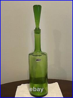 1960's Blenko Decanter by Wayne Husted