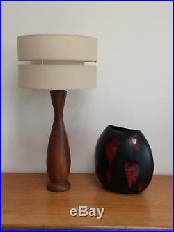 1960s 1970s VIntage Danish Teak Lamp Mid Century Modern 20th Century Retro