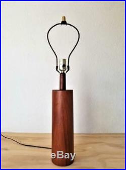 1960s Danish Modern Table Lamp Teak VTG Mid Century Eames Vintage Retro