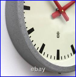 1960s East German GDR Midcentury Retro Industrial Factory Vintage Wall Clock