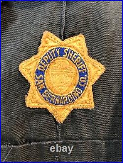 1960s San Bernardino County Sheriff Obsolete Vintage Uniform Shirt Los Angeles