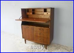 1960s mid century English highboard with drop down counter