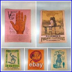 1967 Art Fair Posters Bundle (Set of 5) Vintage Retro Mid Century Decor 11x14