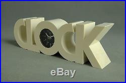 1970s CLOCK Clock Pop OP Art Orange Panton Eames Vintage Space Age 80s Era