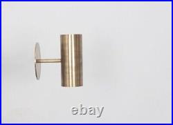 2 Light Pipe Handmade Vintage Wall Mid Century Modern Raw Brass Sputnik chandeli