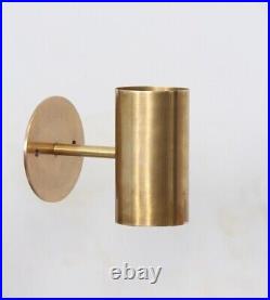 2 Light Pipe Handmade Vintage Wall Mid Century Modern Raw Brass Sputnik chandeli