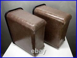 2 VTG Mid Century MoD EAMES Era FIBERGLASS Trash ASH Waste CANS Visible Strands