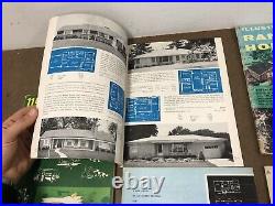 24 Vintage 40s 50s MID CENTURY MODERN HOME MAGAZINE Lot ranch house plans design