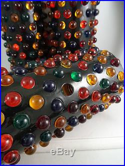 3 Mid Century Retro Modern Wall Scone Hanging Pendant Lamp Lights Acrylic Beads