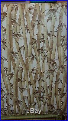 3 rolls original bamboo tiki hawaii Wallpaper Vintage/Retro mid century Pattern