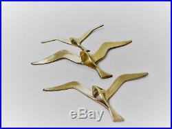 3 x VINTAGE FLYING BRASS BIRDS MID CENTURY MODERN EAMES DANISH RETRO 50s 60s 70s