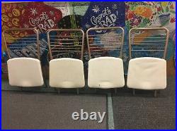 4 -1950's Retro Mid Century COSCO Folding Chairs gate fold vinyl seating vintage