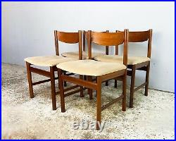 4 x 1960s mid century dining chairs by White and Newton