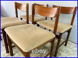 4 x 1960s mid century dining chairs by White and Newton