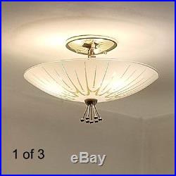 501b 50s 60s Vintage Ceiling Light Lamp atomic midcentury eames retro 1 of 3