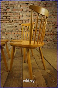 60er Tapioavaara Ära 4x Esszimmer Stühle Vintage Stuhl Retro Stühle Mid-Century