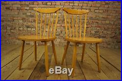 60er Tapioavaara Ära 4x Esszimmer Stühle Vintage Stuhl Retro Stühle Mid-Century