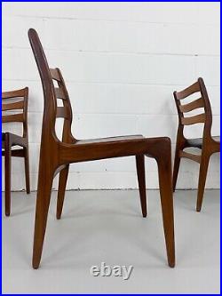 6x Mid-Century Teak Dining Chairs Danish Scandinavian Design, Vintage, Retro