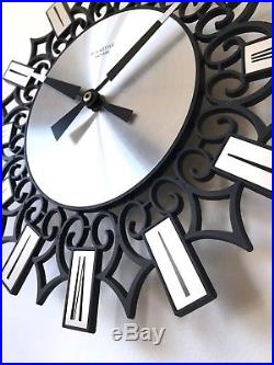 70s Stylish Vintage Retro Mid Century Eurastyle wall clock