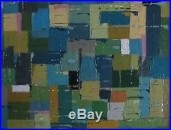 Abstract Oil Painting 70s 80s Mid-Century Modern Vintage Retro Cornish