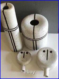 Aldo Londi rare sculptures pair pottery ceramic mcm italian Raymor
