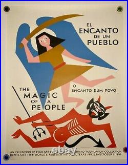 Alexander Girard Magic of a People Exhibition Poster 1968 Original Screenprint