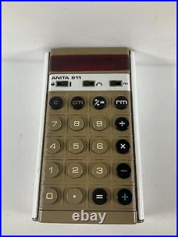 Anita 811 Sumlock Calculator Comptometer Vintage Retro Red LED calculator