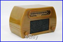 Antique 1945 Art Deco FADA 652 Catalin Radio, Butterscotch Bakelite, NR