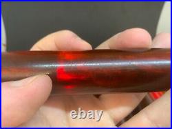 Antique Old Amber Bakelite Catalin Butterscotch Cherry Prayer Veined Rods 3619 g