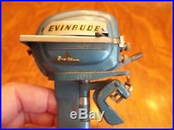 Antique Vintage Evinrude Toy Boat Motor Big Twin Japan
