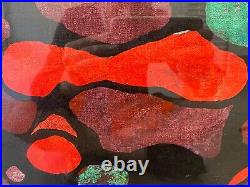 Antique Vintage Mid Century Modern Abstract Expressionist Mystery Painting