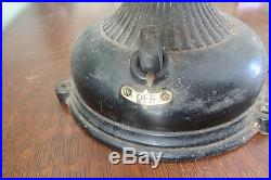 Antique electric GE fan pancake motor 1901 brass blades