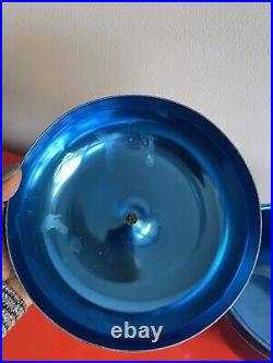 Apple Ice Bucket Anodized Blue Pop Art Sottsass Style Made In Italy Postmodern