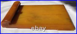 Art Deco Carvacraft Bakelite Phenolic Butterscotch-Amber Notepad Holder BP 503