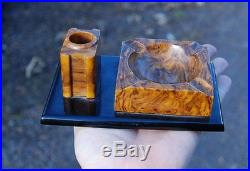 Ashtray Catalin Amber 343 grams