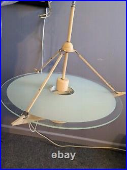 Atomic Mid Century Poul Henningsen Style Hanging Ceiling Lamp Three Tier Light