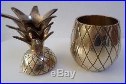 Authentic retro cocktail bar brass pineapple cocktail stick holder, ice bucket