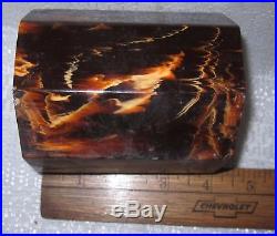 Bakelite Catalin 3-1/4 dia. X 4 388 grams huge rod tube mottled brown USA