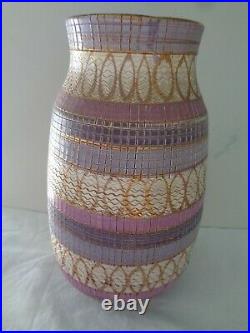 Bitossi Seta Decor Vase 18cm Italy, Slight Damage