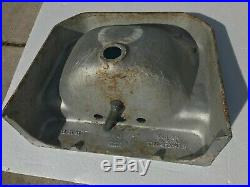 Blue Bathroom Porcelain Sink Vintage Classic Color 074 Mid Century Modern Iron